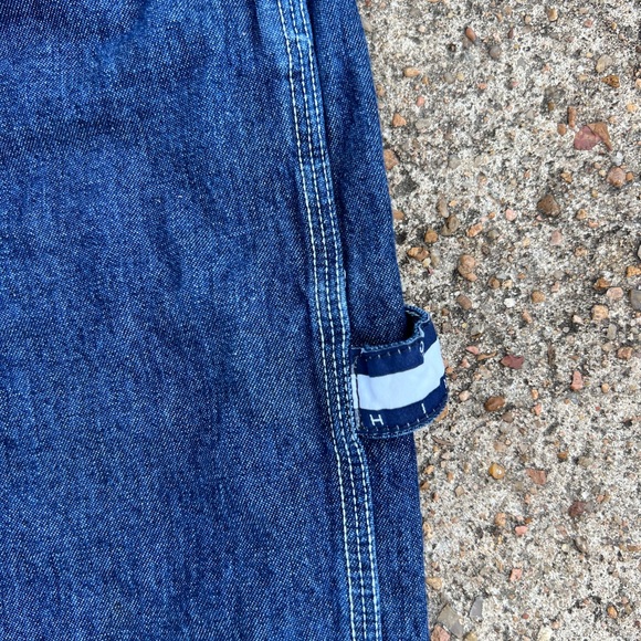 Vintage 90s! Tommy Hilfiger Denim Jeans 28/30 Big Logo Work Retro Skater - Picture 6 of 8